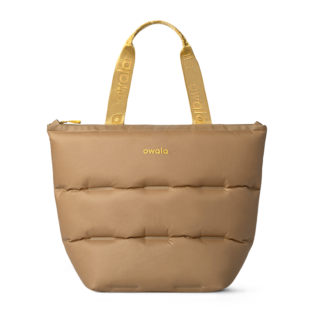 The Puffer Insulated Tote - Polyester / Sahara