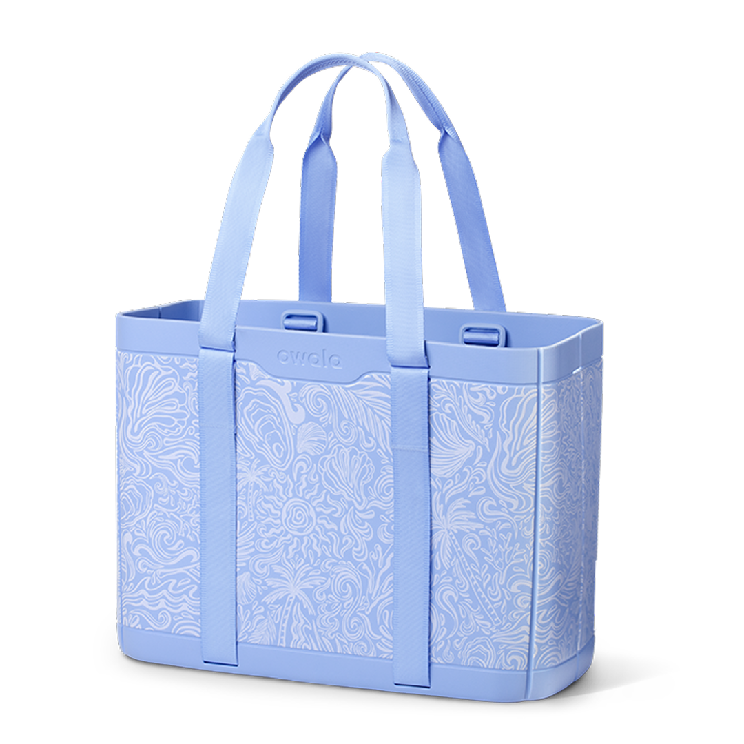 The Sun-Day Collapsible Tote - Coastal Queen / Collapsible