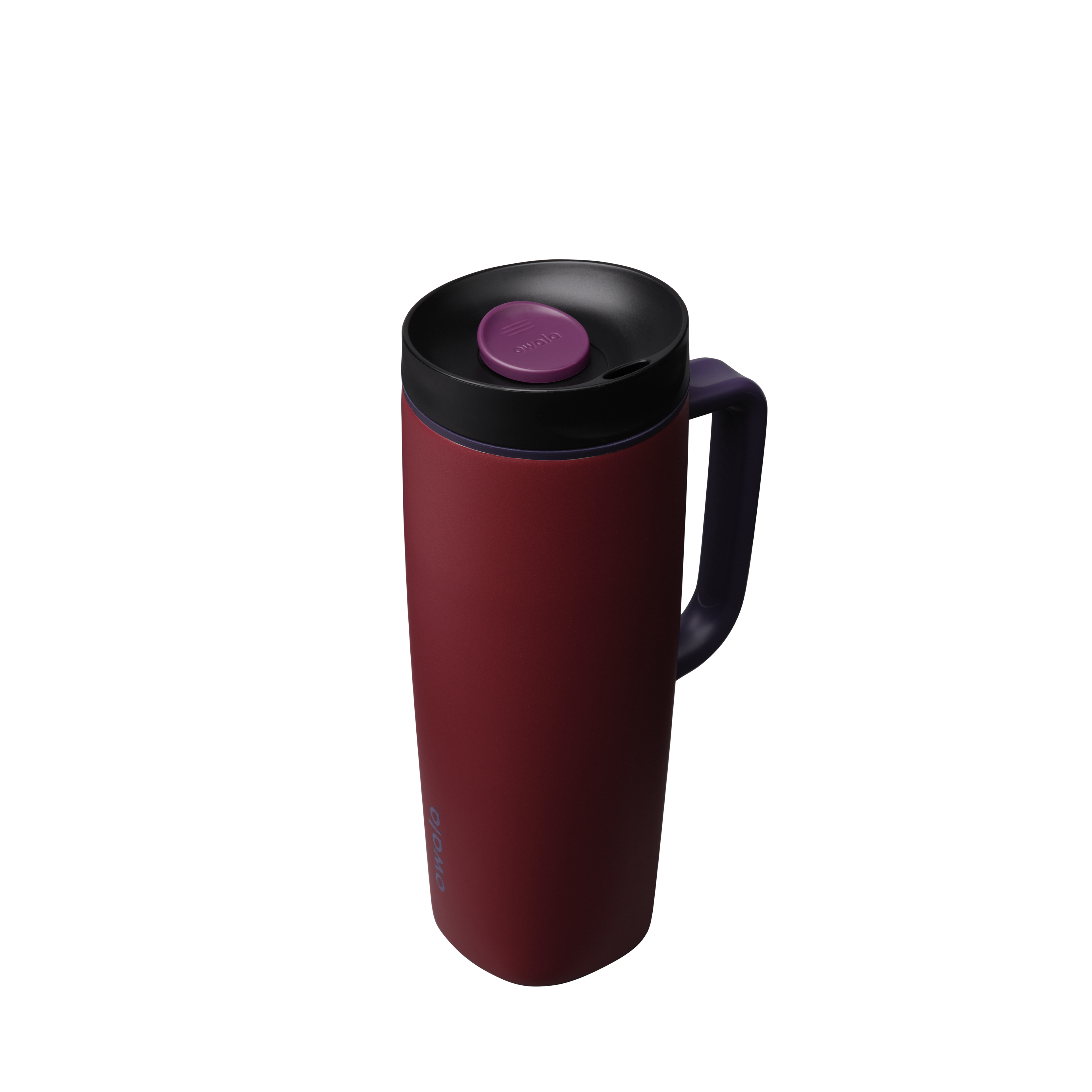 SmoothSip® Slider with Handle - Burgundy Bay / 24oz / Stainless Steel