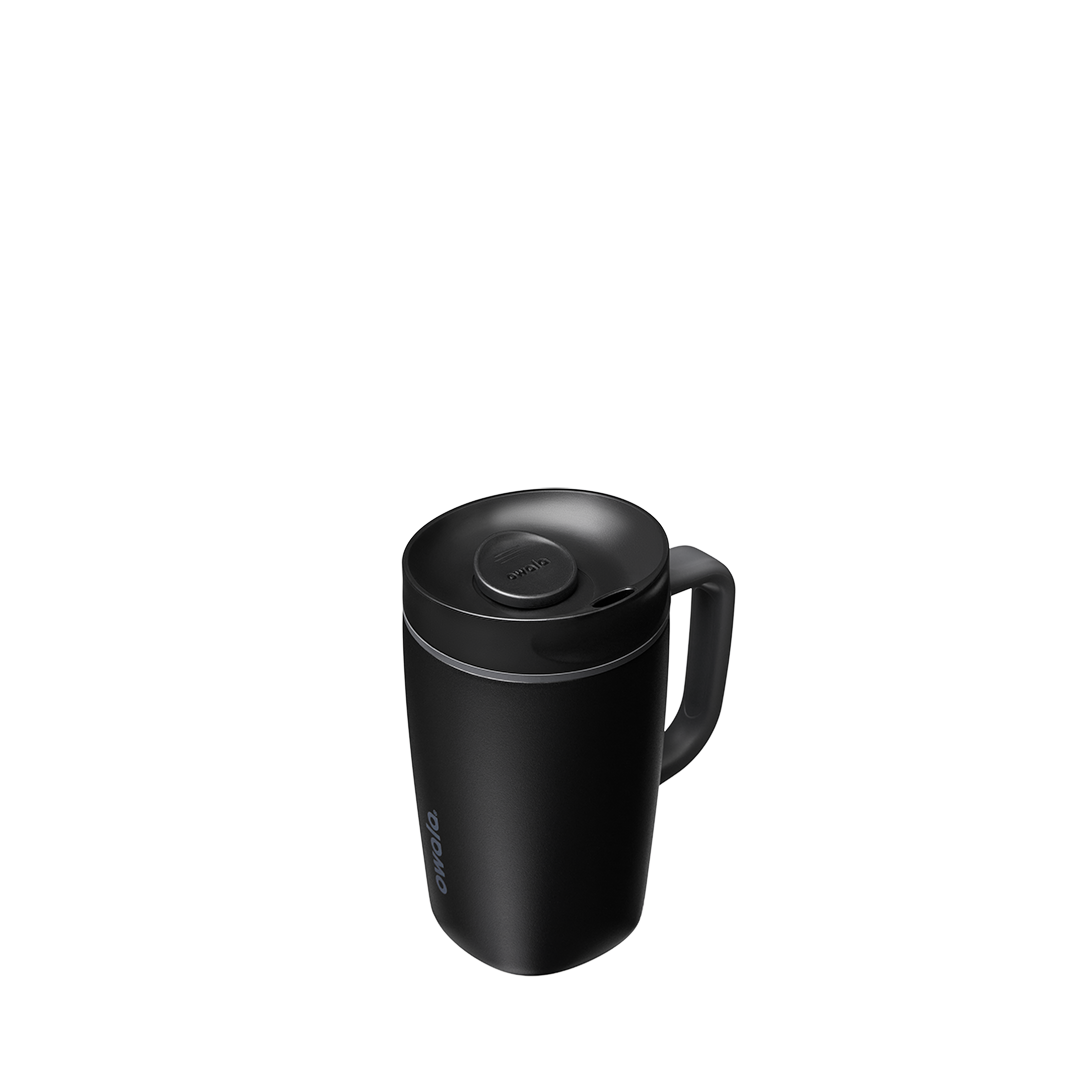 SmoothSip® Slider with Handle - Very, Very Dark / 12oz / Stainless Steel