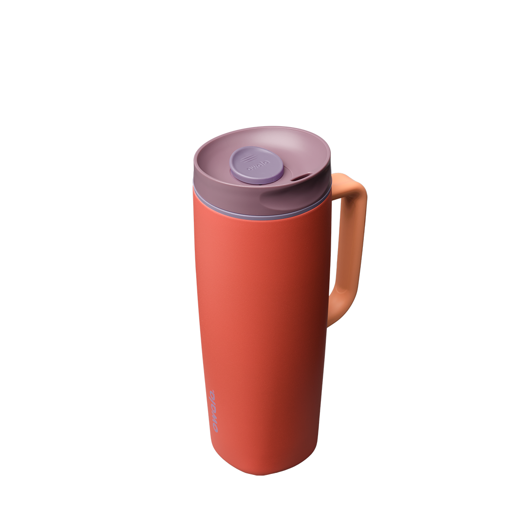 SmoothSip® Slider with Handle - Terracotta Sunset / 24oz / Stainless Steel