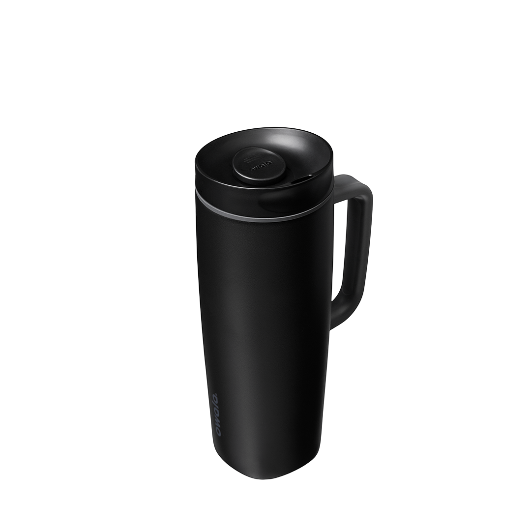 SmoothSip® Slider with Handle - Very, Very Dark / 24oz / Ceramic
