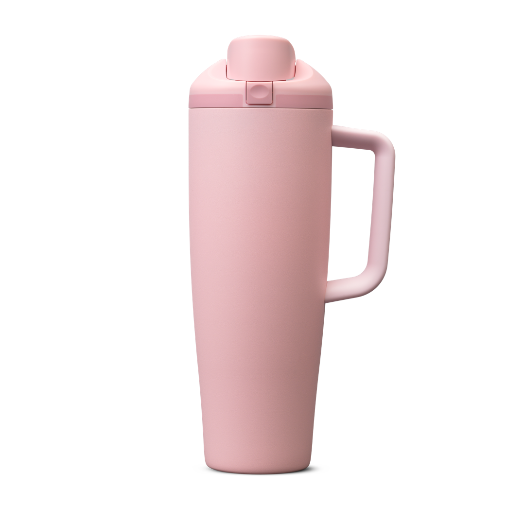 FreeSip® Tumbler - 40oz / Rose Quartz / Stainless Steel